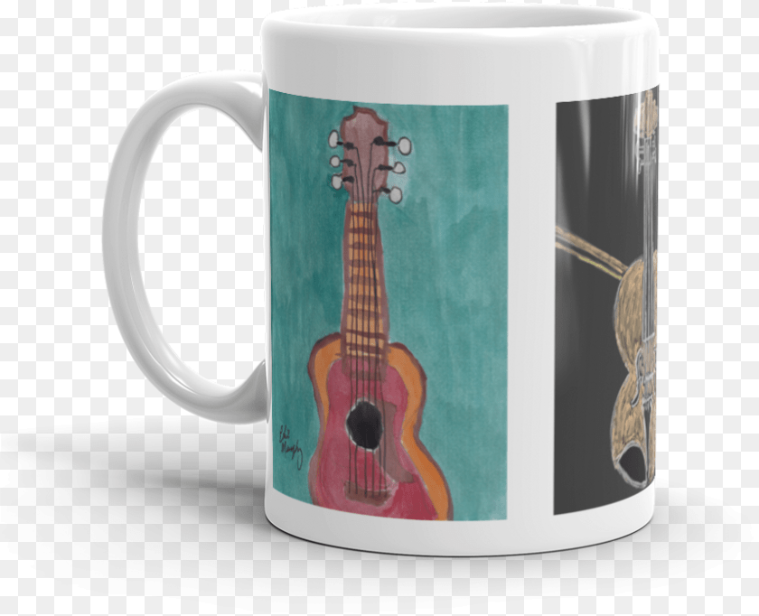 857x696 Image Of Guitar And Fiddle Coffee Mug Coffee Cup, Musical Instrument, Beverage, Coffee Cup PNG