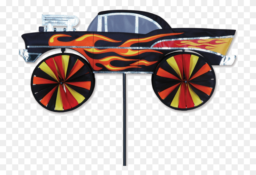 719x515 Image Of Hot Rod Spinner Car Wind Spinner, Darts, Game, Wheel HD PNG Download
