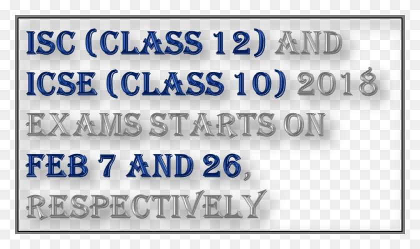 950x535 Image Of Isc And Icse Class 10 Majorelle Blue, Text, Alphabet, Clothing HD PNG Download