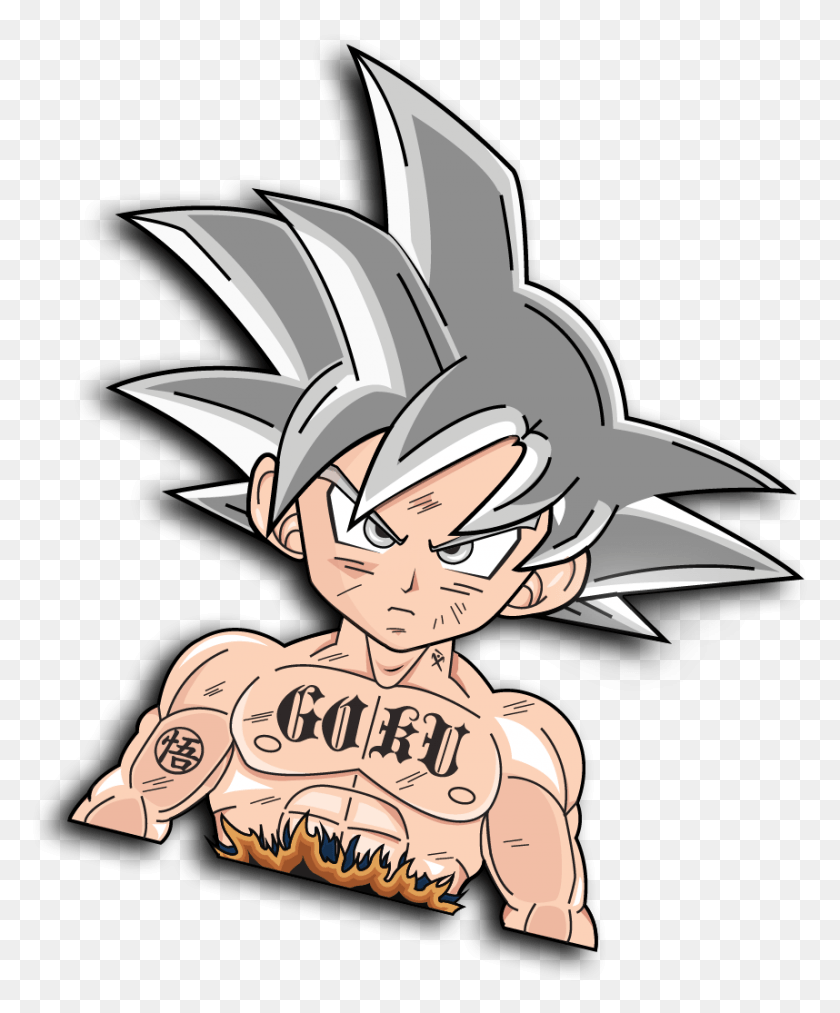 858x1049 Image Of Kid Goku Ultra Instinct De Dibujos Animados, Piel, Persona, Humano Hd Png