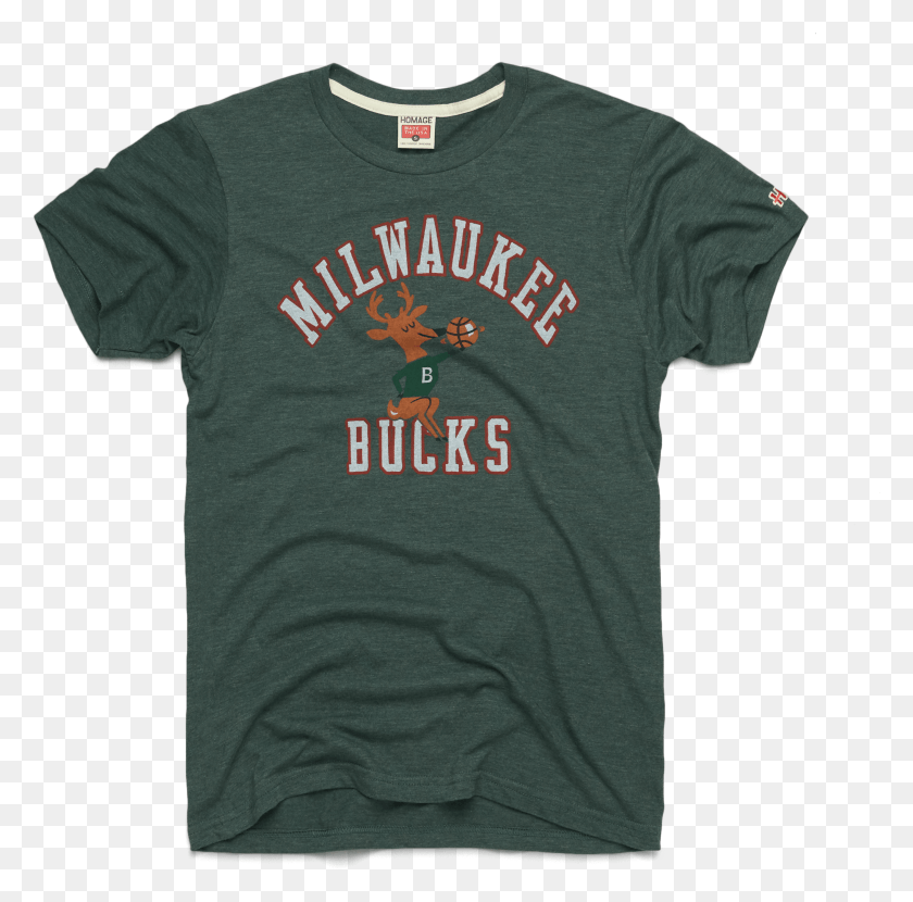 2812x2777 Image Of Milwaukee Bucks 3968 Active Shirt, Clothing, Apparel, T-shirt HD PNG Download