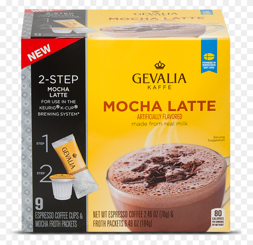 791x766 Image Of Mocha Latte Box Mocha Latte K Cups, Chocolate, Dessert, Food HD PNG Download