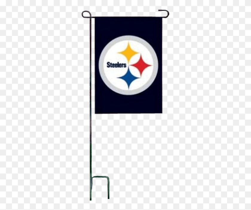 297x642 Image Of Nfl Pittsburgh Steelers Mini Garden Flag Steelers Flag, Logo, Symbol, Trademark HD PNG Download