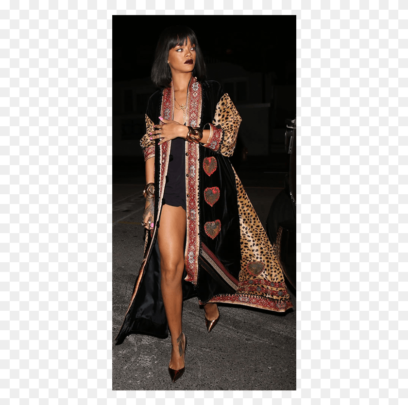 380x774 Image Of Rihanna In Moschino Couture Rihanna 26 Birthday, Clothing, Apparel, Person HD PNG Download