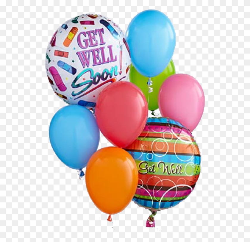 539x753 Image Of The Get Well Balloons, Balloon, Ball HD PNG Download