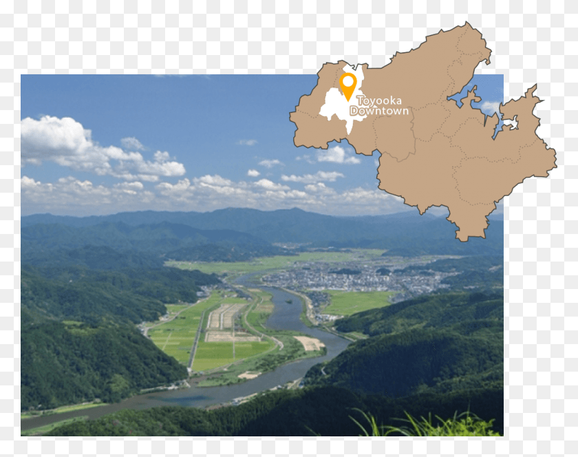 1000x775 Descargar Png / Mapa De La Ciudad De Toyooka, Tierra, Aire Libre, Naturaleza Hd Png