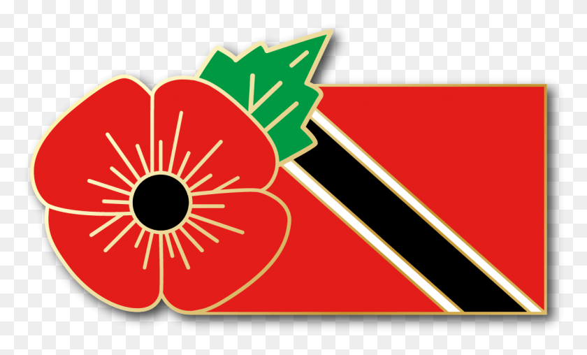 1219x701 Изображение Тринидад Амп Тобаго Fmn Poppyflag Combo Medal Medal, Растение, Цветок, Цветение Png Скачать
