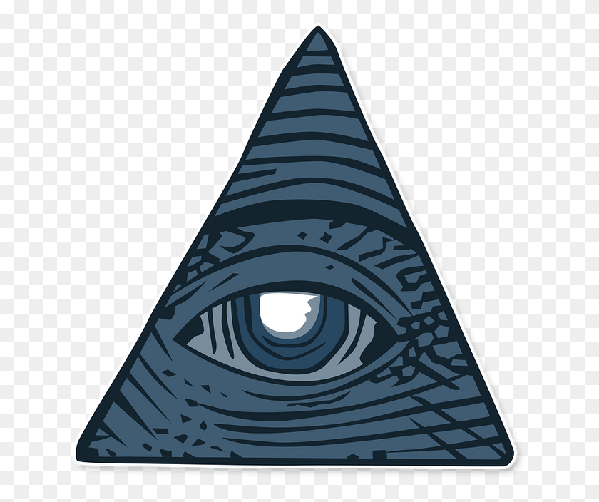640x644 Изображение Pixabay Все Видящие Глаза Прозрачный Фон, Треугольник, Конус, Капля Hd Png Скачать