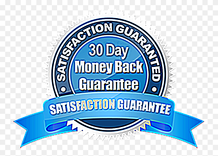 738x543 Image Report 30 Day Satisfaction Guaranteed, Label, Text, Logo HD PNG Download