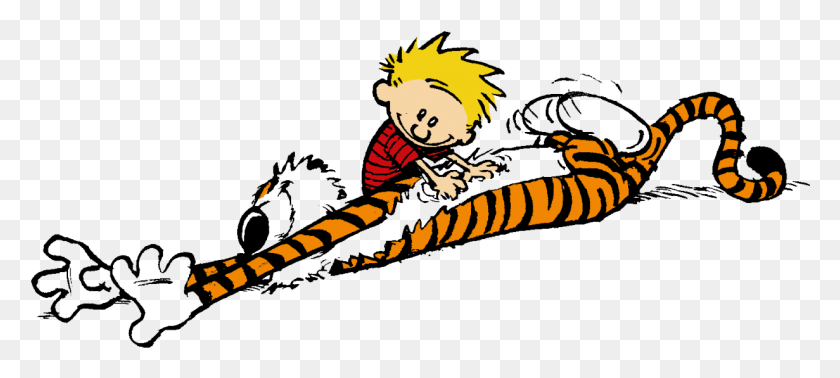1231x502 Image Report Calvin And Hobbes Fighting, Animal, Whip, Weapon HD PNG Download