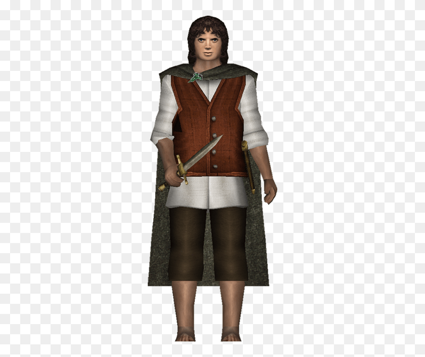 257x645 Image Report Lord Of The Rings Frodo, Clothing, Apparel, Person HD PNG Download