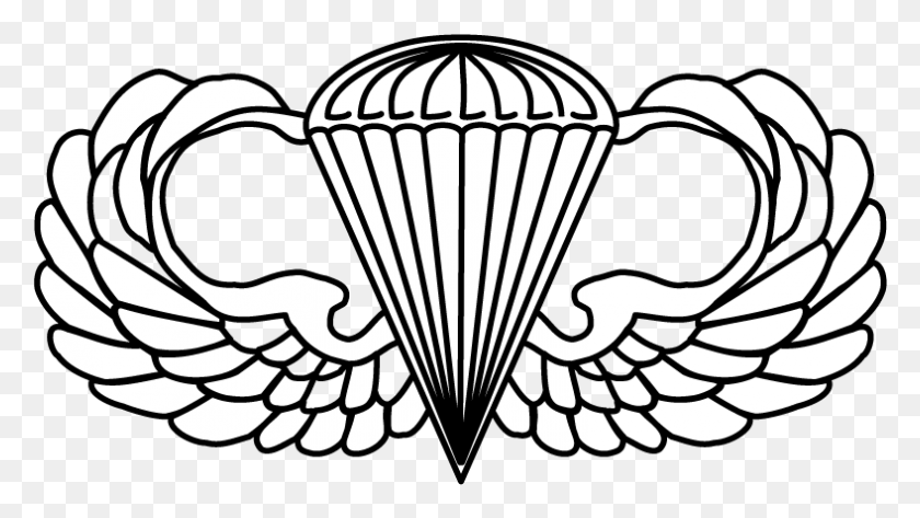 788x418 Image Result For Airborne Wings No Background Master Parachutist Badge, Symbol, Emblem, Animal HD PNG Download
