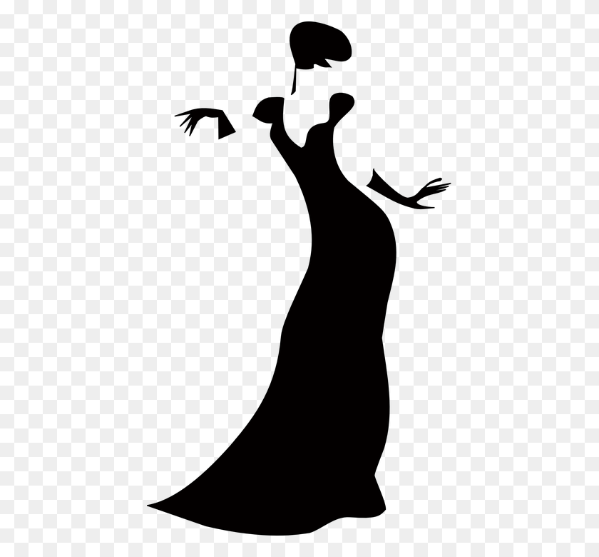427x720 Image Result For Human Silhouettes Lady Clip Art, Face, Gray HD PNG Download
