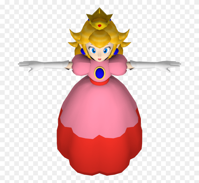 690x712 Image Result For N64 Peach Peach Mario Party, Doll, Toy HD PNG Download