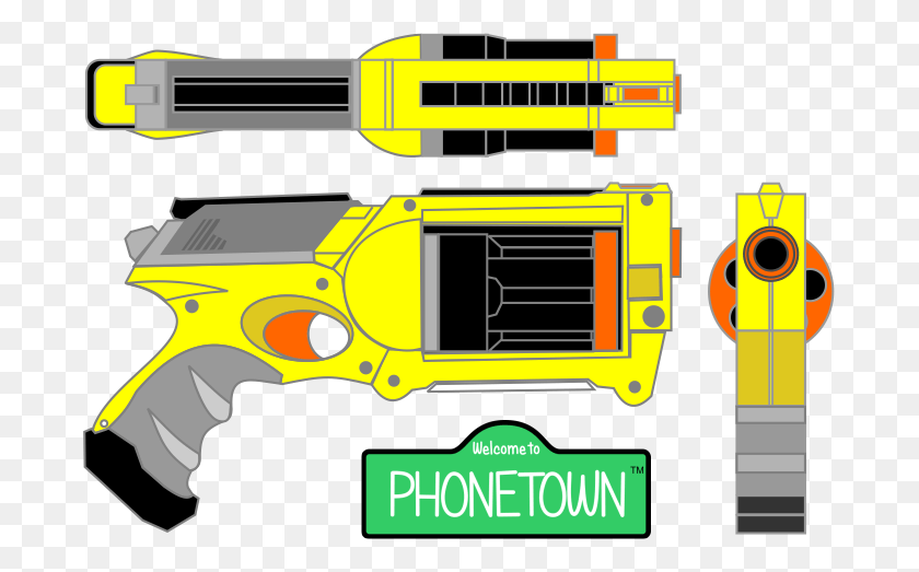 687x463 Результат Изображения Для Nerf Gun Clip Art Cole Party Nerf Cartoon Nerf Gun, Light, Weapon, Weaponry Hd Png Download