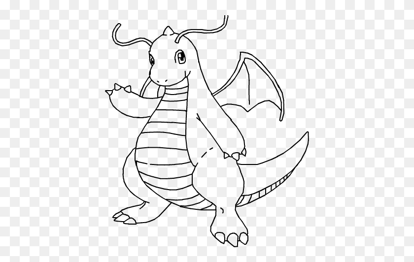 415x472 Image Result For Pokemon Dragonite Coloring Pages Pokemon Colouring Pages Dragonite, Gray, World Of Warcraft HD PNG Download