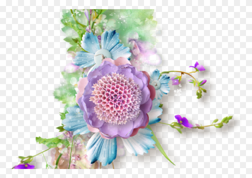 1251x856 Resultado De Imagen Para Flores Silvestres Flores Decoupage Follaje Con Flores, Gráficos, Diseño Floral Hd Png Download