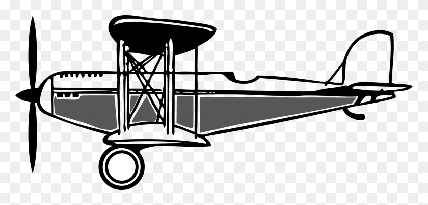 2400x1061 Image Royalty Free Big Image Wright Brothers Plane Outline, Logo, Symbol, Trademark HD PNG Download