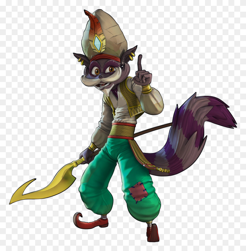 988x1011 Image Sly Cooper Thieves In Time Salim, Person, Human, Elf HD PNG Download