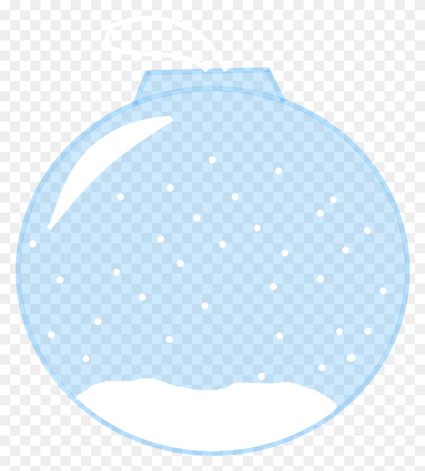 823x918 Image Snow Globe Christmas Circle, Texture, Polka Dot HD PNG Download