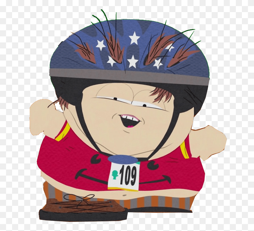 662x703 Image Special Olympics Cartman South Park Archives South Park Cartman Helmet, Clothing, Apparel, Label HD PNG Download