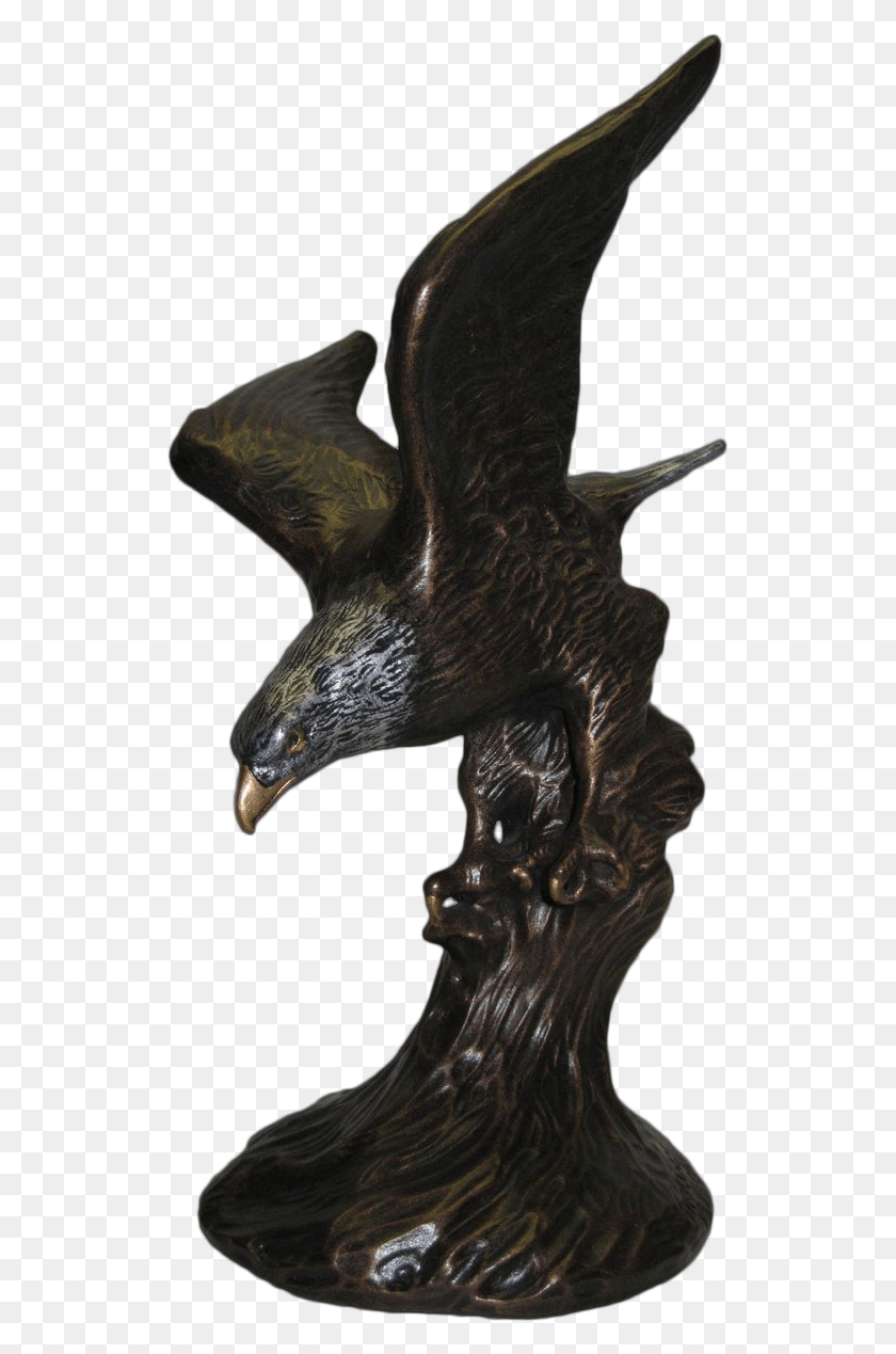 526x1209 Image Statue, Bronze, Eagle, Bird HD PNG Download