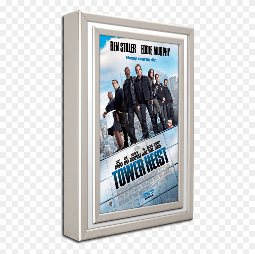 443x775 Image Tower Heist Movie Poster, Poster, Advertisement, Person HD PNG Download