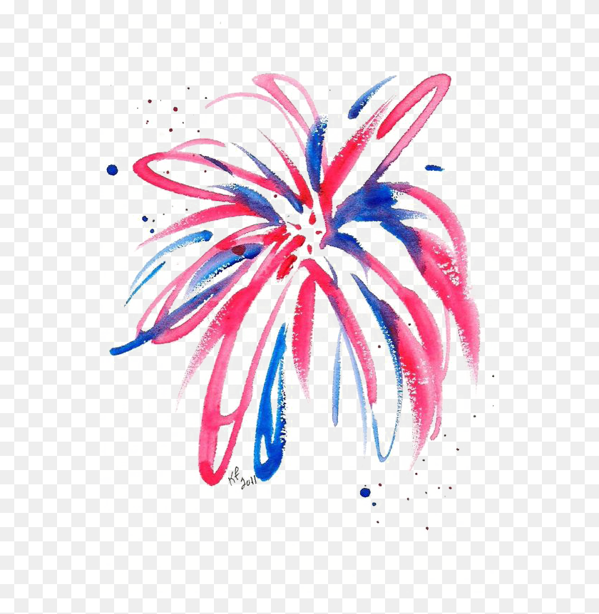 564x802 Image Transparent Fireworks Painting Drawing Fire Works Water Color, Graphics, Modern Art HD PNG Download