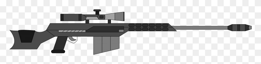 4471x841 Image Transparent Stock Bmg Sniper Rifle By Pagani Cartoon Sniper Rifle, Gun, Weapon, Weaponry HD PNG Download