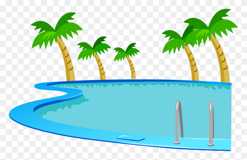 1489x926 Image Transparent Stock Clipart Swimming Pool Swimming Pool Vector, Water, Outdoors, Tree HD PNG Download