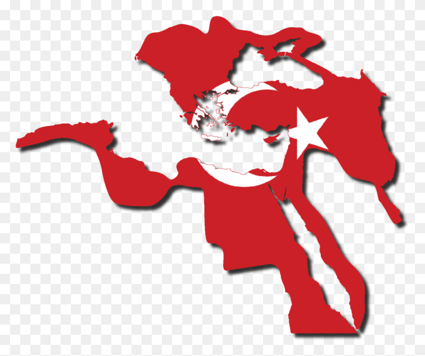 962x792 Descargar Png / Mapa De La Bandera Del Imperio Otomano Png