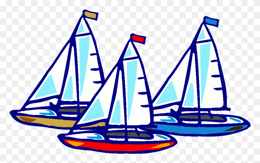 983x589 Image Transparent Stock Yacht Racing Clipart Clipground Boat Race Clip Art, Sailboat, Vehicle, Transportation HD PNG Download