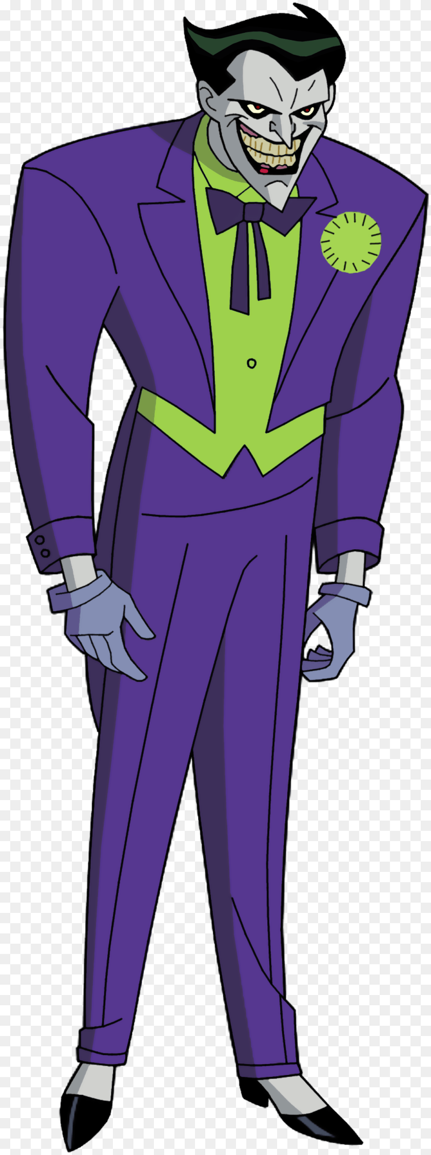 1077x2887 Image Villains Wiki Batman The New Adventures Joker, Suit, Book, Purple, Clothing Sticker PNG