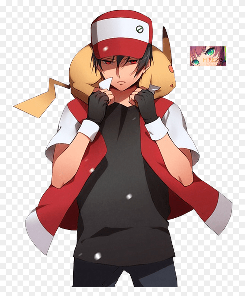 757x953 Image With Transparent Background Ash Ketchum Y Red, Comics, Book, Manga HD PNG Download