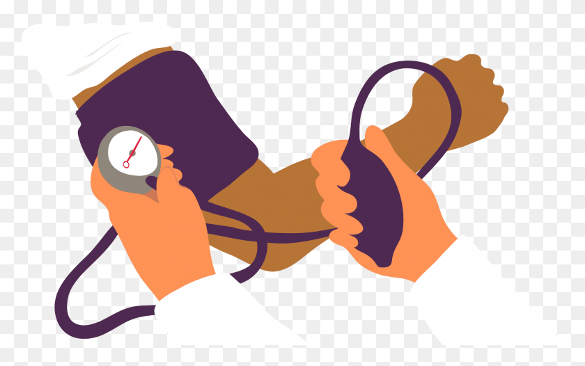 1781x1065 Image With Transparent Background Blood Pressure Taking Cartoon, Hand, Person, Human HD PNG Download