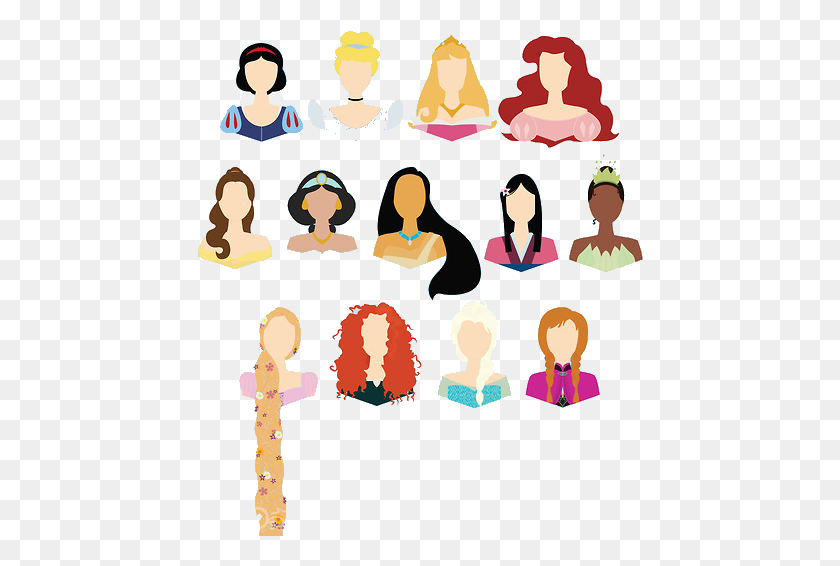 446x506 Image With Transparent Background Disney Princess Oldest To Newest, Audience, Crowd, Head HD PNG Download