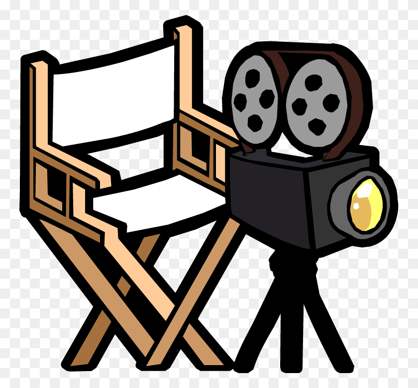 762x720 Image Yellow Puffle S Transparent Background Directors Chair And Camera, Tripod, Furniture, Photography HD PNG Download