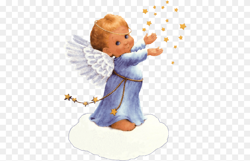 416x542 Imagen De Un Angelito Para Navidad Imagenes De Angeles En Caricatura, Baby, Person, Toy Sticker PNG