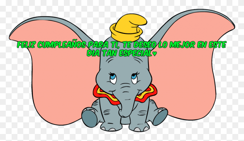 1024x557 Imagenes De De Dumbo Dumbo Disney, Mammal, Animal, Text HD PNG Download