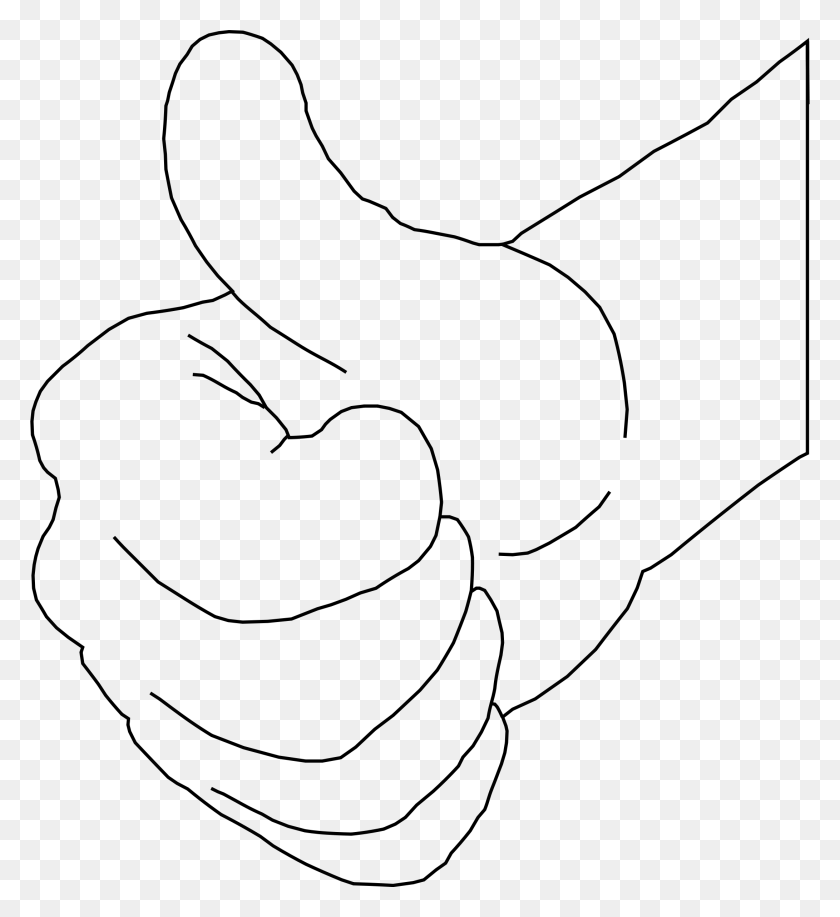 2182x2400 Imagenes De Ok Thumbs Up Outline, Gray, World Of Warcraft HD PNG Download