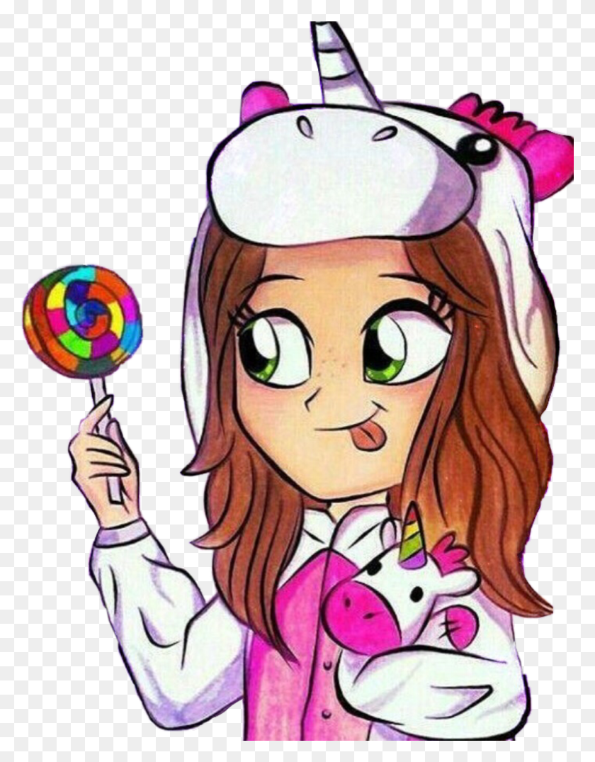 Imagenes Kawaii De Soy Luna Unicorn Things To Draw, Food, Candy, Sweets HD PNG Download