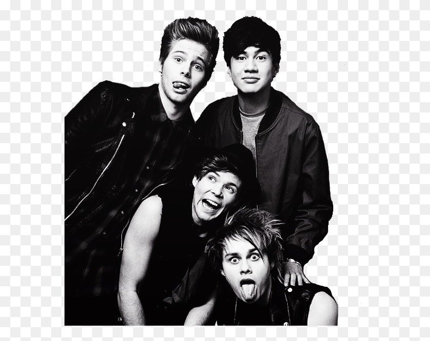 589x607 Images About 5sos On We Heart It 5 Seconds Of Summer Portrait, Person, Human, Face HD PNG Download