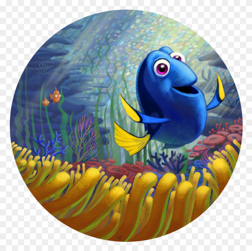 806x805 Descargar Png / Buscando A Nemo En We Heart It Buscando A Dory, El Pez Ángel, La Vida Marina, Pez Hd Png
