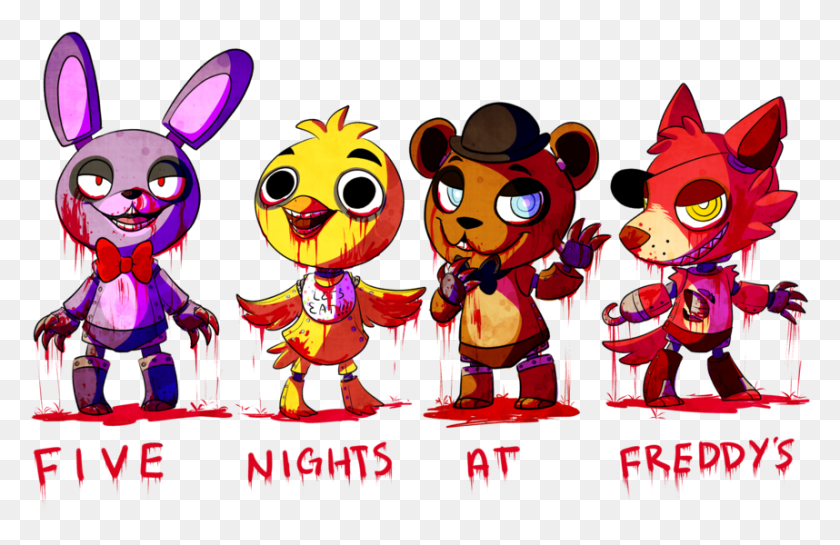 858x534 Images About Five Nights At Freddy39s On We Heart Five Nights At Freddy39s Cartoon Characters, Graphics, Hand HD PNG Download