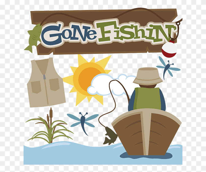 648x645 Images About Gone Fishing Fishing Miss Kate Cuttables, Outdoors, Nature, Neighborhood HD PNG Download