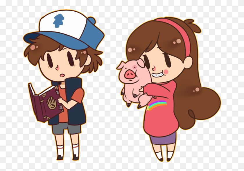 685x527 Images About Gravity Falls Chibi Mabel And Dipper, Person, Human, Clothing HD PNG Download