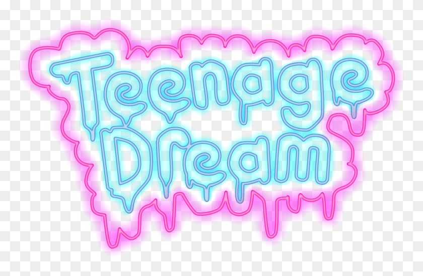 1573x987 Descargar Png Images About On We Heart It Katy Perry Teenage Dream Logotipo, Texto, Luz, Neón Hd Png