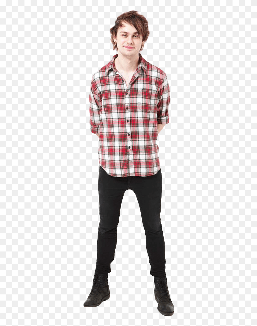 300x1003 Images About On We Heart It Michael Clifford, Clothing, Apparel, Shirt HD PNG Download