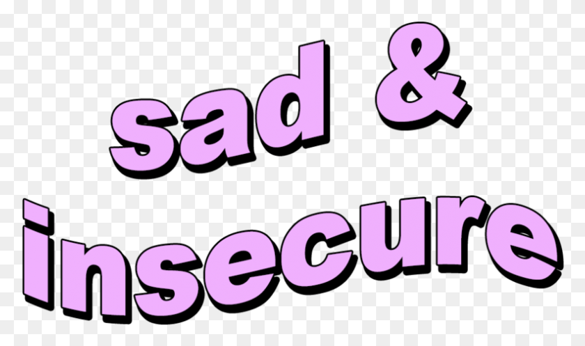 791x444 Images About On We Heart It Sad Amp Insecure, Alphabet, Text, Symbol HD PNG Download