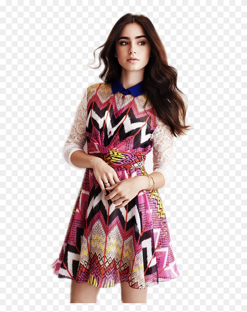 512x1003 Images About Pngs Lily Collins And Grant Gustin, Clothing, Apparel, Dress HD PNG Download